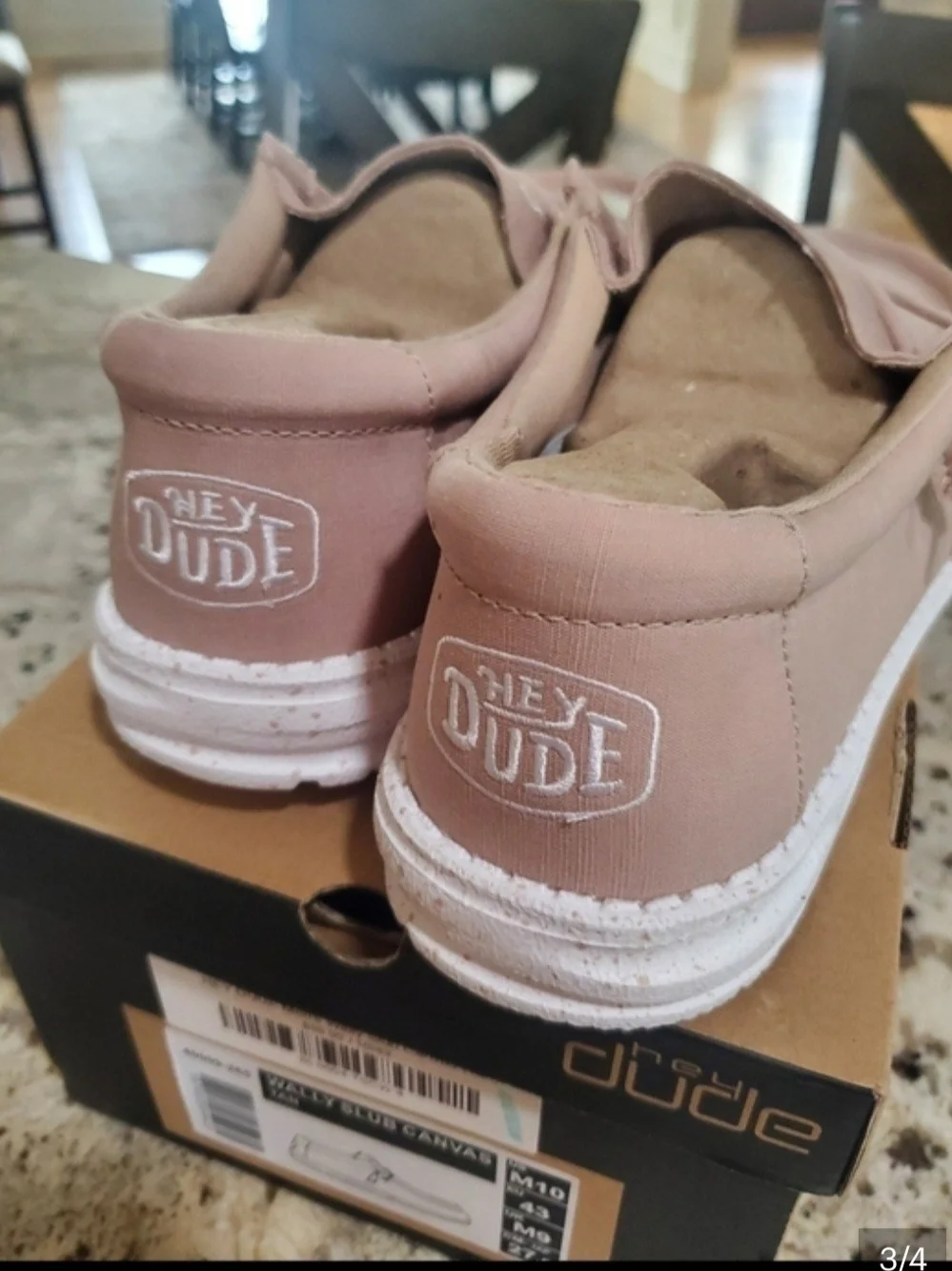 Hey Dude Wally Slub Canvas Men's Casual Shoes-NEW